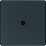 BERKER Q.x Płytka czołowa do przyłącza kablowego antracyt aksamit lakierowana 10196086 HAGER