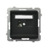 SONATA Gniazdo telefoniczne pojedyncze - kolor czarny metalik