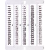 Oznacznik 351 do 400 (100 szt.) ES-NU0851351 003903084 ETI