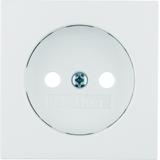 BERKER B.3/B.7 Płytka czołowa do gniazda bez uziemienia biały 3967031909 HAGER