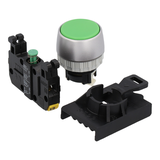 PRZYCISK KRYTYY BIAŁY 1 ROZ PIERŚCIEŃ NIKLOWANY