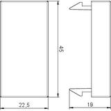 ADP-B SWGR0.5, Zaślepka 22,5X45MM