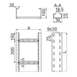 DST400H100/6 Drabinka 3,0 mm