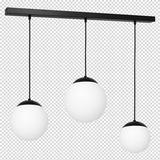 Milagro lampa wisząca Lima 3xE14 czarno/biała MLP6524