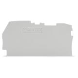 ścianka końcowa/wewnętrznagr. 0,8 mm, szara /25szt./ WAGO