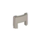 Zaślepka z wpustem do korytka 25x15 mm do puszki natynkowej pojedynczej PUO-1 taupe