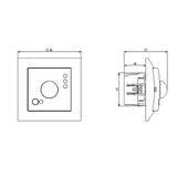IMPRESJA Elektroniczny czujnik ruchu - kolor złoty metalik