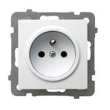 AS ANTYBAKTERYJNY Gniazdo pojedyncze z uziemieniem produkt zawiera szkło fosforanowo-srebrowe - kolo