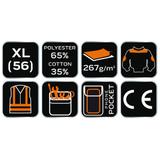 Bluza robocza biała, HD, rozmiar XL/56