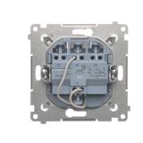 Simon 54 Przycisk potrójny z podświetleniem LED 10A szybkozłączka biały