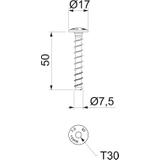 MMS-plus 7.5X50 Kotwa wkręcana ognio.