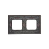 Simon 54 Nature Ramka 2-krotna Nature-Drewno SREBRNE WENGE IP20/IP44* (*IP44-należy zastosować zestaw uszczelek DUN2) DRN2/84 KONTAKT