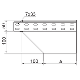 KRPJ50H50 Kolanko redukcyjne prawe 1,0 mm