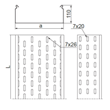 KCJ200H110/3N Korytko 1,0 mm