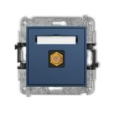 ICON Gniazdo antenowe pojedyncze typu F (SAT) pozłacany navy blue 64IGF-1.1 KARLIK