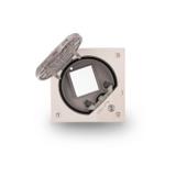 Simon Connect Wkład z pokrywą bez gniazd z blokadą stal nierdz.