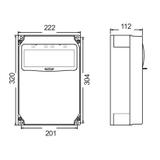 ROZDZIELNICA Z TWORZYWA SERIA ECOLINE Stacjonarna 32/5 16/5 2GS R.L-0-P bez zabezpieczeń