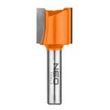 Frez palcowy dwuostrzowy, HM, 20 x 19 mm, trzpień 8 mm