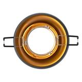 DORADO R, ramka dekoracyjna oprawy punktowej, GU10 max. 35W, okrągła, stała, czarno-złota