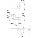 255, OBEJMY MOCUJĄCE 8 MM POLYAMID