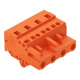 MCS-MIDI Classic gniazdo 4-bieg. pomarańczowe raster 7,62 mm /50szt./ WAGO