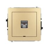 DECO Mechanizm gniazda komputerowego pojedynczego 1xRJ45, kat. 6, ekranowany, 8-stykowy, bez pola op