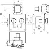 Zacisk krawędziowy 8-18 mm, TG/tZn