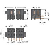 wtyk THT, 2-rzędowy