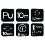 Przewód ciśnieniowy spiralny 6.5 x 10 mm, 10 m