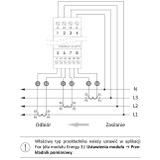 Monitor energii elektrycznej z wbudowaną anteną wewnętrzną WI-FI 3F+N WI-MEF-3-OPTI-100 F&F