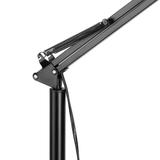 LUWES II, lampa podłogowa, E27, max. 18W, 182 cm, czarna LS-7/B ORNO