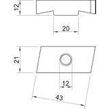 MS50SN M12 ZL Nakrętka ślizgowa