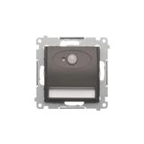 Simon 54 Oprawa oświetleniowa LED z czujnikiem ruchu 230V AC 1.4 W białe zimne 5900 K brąz mat