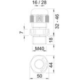 DŁAWIKI METR.Z DŁ.GW.M40X1,5SSZ