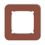 MINI Ramka uniwersalna pojedyncza zaokrąglona z tworzywa terakota