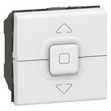 Mosaic Łącznik Sterowania Rolet 500W 2 Moduł Biały 077026 LEGRAND