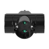 Rozgałęźnik 3x2P+Z (Schuko), czarny OR-AE-13184(GS)/B ORNO