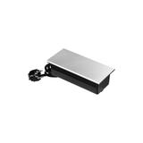 "Gniazdo meblowe z przesuwną klapką i przewodem 1,8m, 2x2P+Z (Schuko), 2xUSB (typ A+C