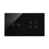 Simon 54 Touch Panel dotykowy S54 Touch 2 moduły 2 pola dotykowe poziome + 4 pola dotykowe zastygła lawa DSTR224/73 KONTAKT