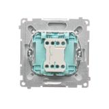 Simon Basic Przycisk pojedynczy zwierny bez piktogramu 10A 250V szybkozłączka biały BMP1.01/11 KONTAKT