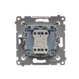 Simon 54 Łącznik roletowy trójpozycyjny 1-0-2 srebrny mat DZW1K.01/43 KONTAKT