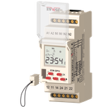 PROGRAMATOR CZASOWY ASTRONOMICZNY Z PAMIĘCIĄ ZEWNĘTRZNĄ 2-KANAŁOWY 24-250 V AC 30-300 V DC TYP: ZCM-
