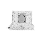 Gniazdo ogrodowe SŁUPEK 4x2P+Z (schuko) kabel gumowy H07RN-F 3x1,5mm2 3m OR-AE-13186(GS) ORNO