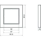 BERKER Q.3 Ramka pojedyncza aluminium aksamit lakierowana 10116094 HAGER