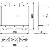 MT9DBAP5, WSPORNIK MONTAŻOWY 230X207X41