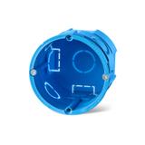 Z60Dw ,  Puszka podtynkowa O 60, z wkrętami, głęboka, niebieski