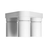MALTA SP 3, oprawa ścienno-sufitowa, GU10 max. 3x12W, IP20, biała, trójkątna podstawa AD-OP-6483WGU10 ORNO