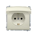 Simon Basic Gniazdo wtyczkowe Schuko do wersji IP44 16A 250Vzaciski śrubowe beż BMGSZ1B.01/12 BMGSz1B.01/12 KONTAKT