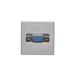 Simon Connect Płytka K45 złącza VGA (D-Sub 15) 45x45mm + wkład zaciski śrubowe aluminium K100B/8 KONTAKT
