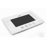 Wideodomofon: monitor 7 kolorowy z pamięcią port karty SD plastik/aluminium czarny + zasilacz MK-08F F&F